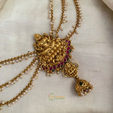 Gold Alike Lakshmi Jada Bun Billai Maatil - Pearl Maatil - Jhumka - G11489